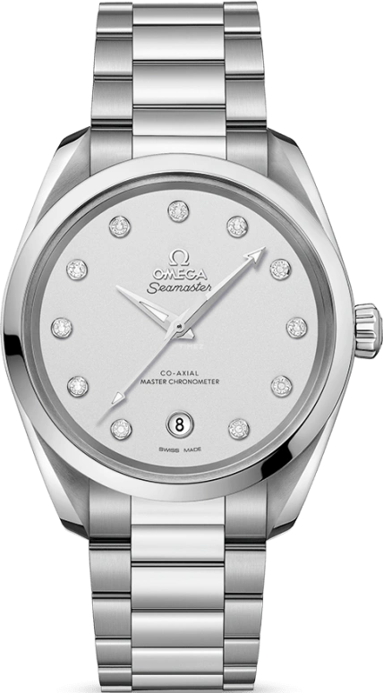 Omega,Aqua Terra 38mm,38mm,Stainless Steel,Silver,Automatic,Date,Co-Axial Escapement,220,220.10.38.20.52.001