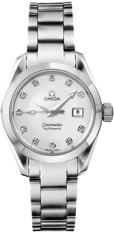 Omega,Aqua Terra 29.20mm,29.20mm,Stainless Steel,White,Automatic,Date,42hours,2563,2563.75.00