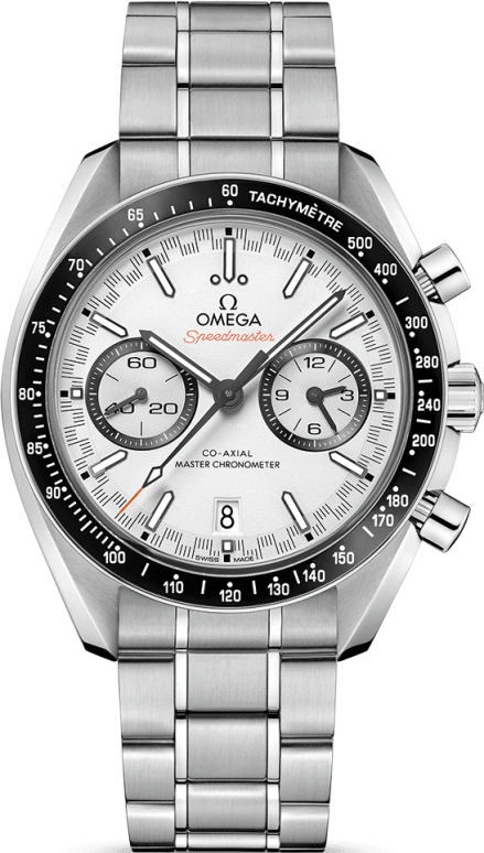 Omega,Speedmaster (Non-Moonwatch) 44.25mm,44.25mm,Stainless Steel,White,Automatic,Chronograph,Date,Co-Axial Escapement,Column Wheel,60hours,In-house Caliber,329,329.30.44.51.04.001