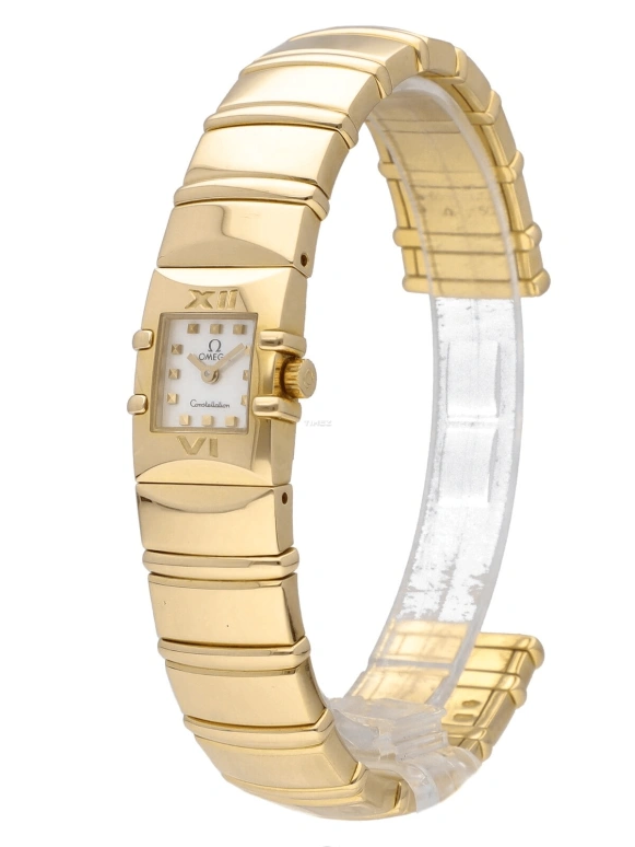 Omega,Constellation 20mm,20mm,Yellow Gold,Silver White,Quartz,30000hours,In-house Caliber,1141,1141.71.40