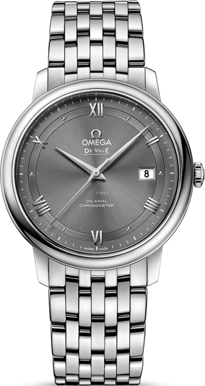 Omega,De Ville 39.50mm,39.50mm,Stainless Steel,Grey,Automatic,Date,Co-Axial Escapement,424,424.10.40.20.06.001