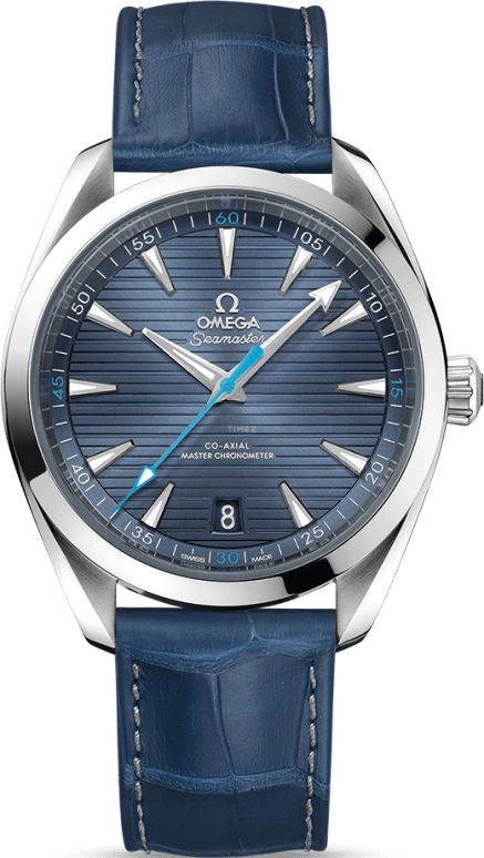 Omega,Aqua Terra 41mm,41mm,Stainless Steel,Blue,Automatic,Date,Co-Axial Escapement,220,220.13.41.21.03.002
