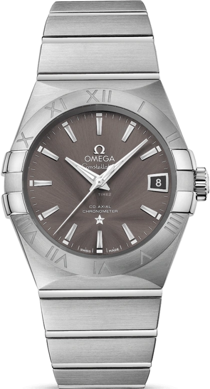 Omega,Constellation 38mm,38mm,Stainless Steel,Grey,Automatic,Date,Co-Axial Escapement,123,123.10.38.21.06.001