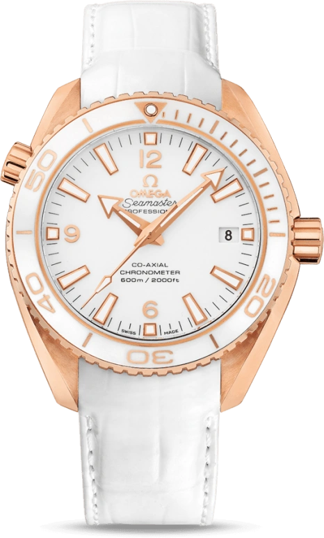 Omega,Seamaster Planet Ocean 42mm,42mm,Red Gold,White,Automatic,Date,Co-Axial Escapement,232,232.63.42.21.04.001