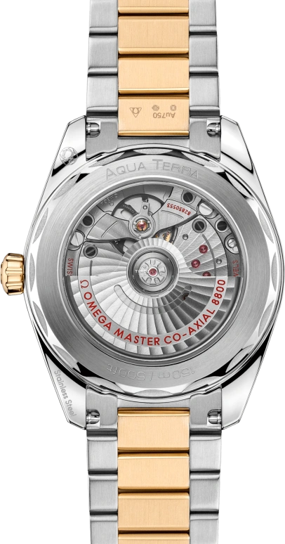Omega,Aqua Terra 38mm,38mm,Stainless Steel,Red,Automatic,Day,55hours,220,220.20.38.20.10.002
