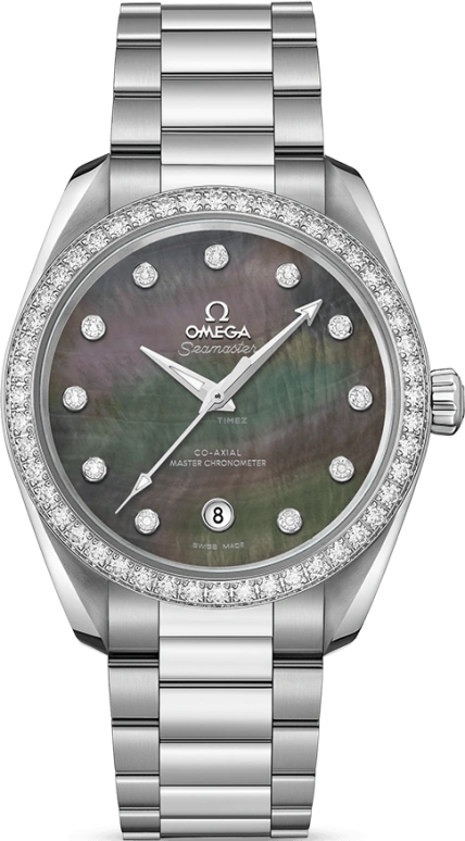 Omega,Aqua Terra 38mm,38mm,Stainless Steel,Brown,Automatic,Date,Co-Axial Escapement,220,220.15.38.20.57.001
