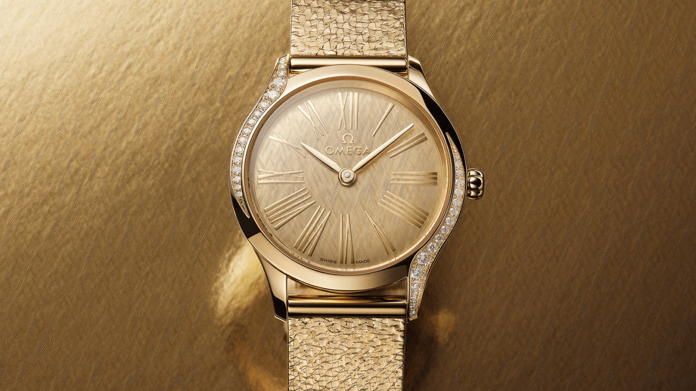 Omega,De Ville 26mm,26mm,Moonshine Gold,Gold,Quartz,In-house Caliber,Sapphire,428,428.55.26.60.99.001