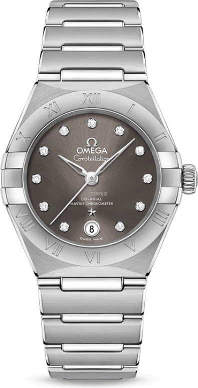 Omega,Constellation 29mm,29mm,Stainless Steel,Grey,Automatic,Date,Co-Axial Escapement,131,131.10.29.20.56.001
