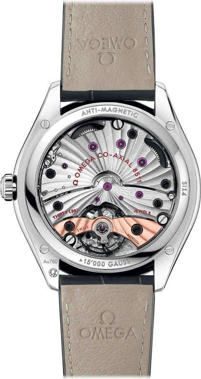 Omega,Trésor 40mm,40mm,White Gold,Brown,Handwound,Date,Co-Axial Escapement,432,432.53.40.21.07.001