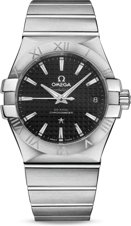 Omega,Constellation 35mm,35mm,Stainless Steel,Black,Automatic,Date,Co-Axial Escapement,123,123.10.35.20.01.002