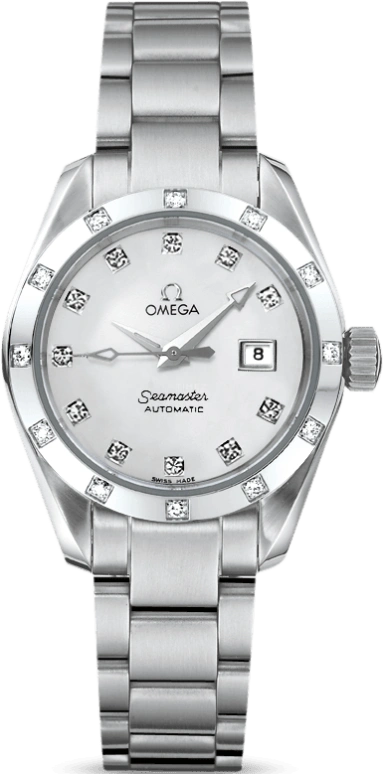 Omega,Aqua Terra 29.20mm,29.20mm,Stainless Steel,White,Automatic,Date,42hours,2564,2564.75.00