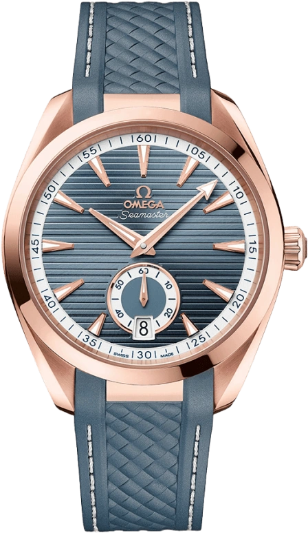 Omega,Aqua Terra 41mm,41mm,Sedna Gold,Blue,Automatic,Date,Co-Axial Escapement,220,220.52.41.21.03.002