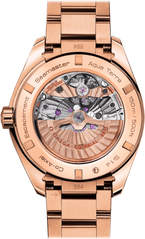 Omega,Aqua Terra 43mm,43mm,Red Gold,Grey,Automatic,Date,Co-Axial Escapement,231,231.50.43.22.06.002