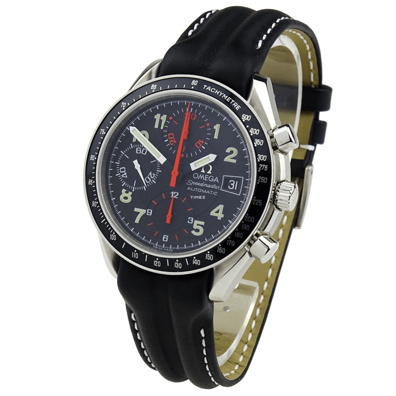 Omega,Speedmaster 39mm,39mm,Stainless Steel,Black,Automatic,Chronograph,Day,3813,3813.53.26