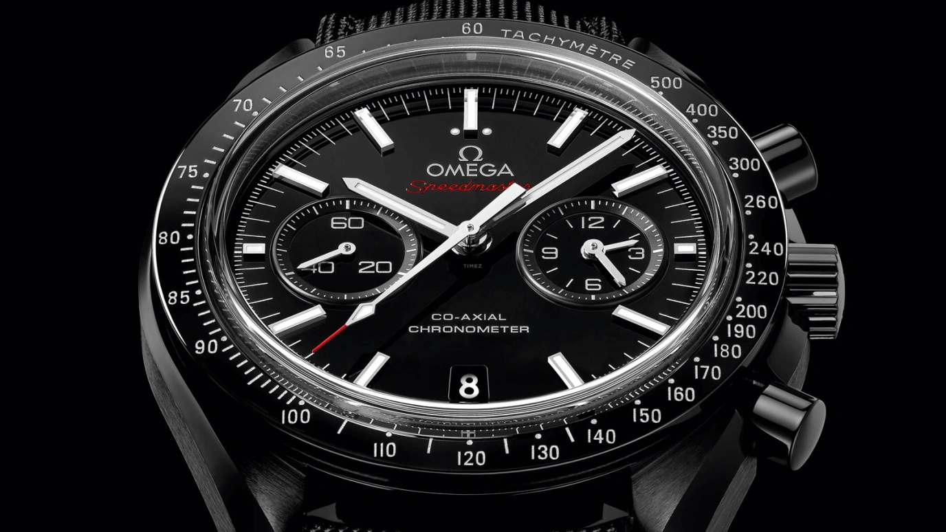 Omega,Speedmaster (Non-Moonwatch) 44.25mm,44.25mm,Ceramic,Black,Automatic,Chronograph,Date,Co-Axial Escapement,Column Wheel,60hours,In-house Caliber,311,311.92.44.51.01.003