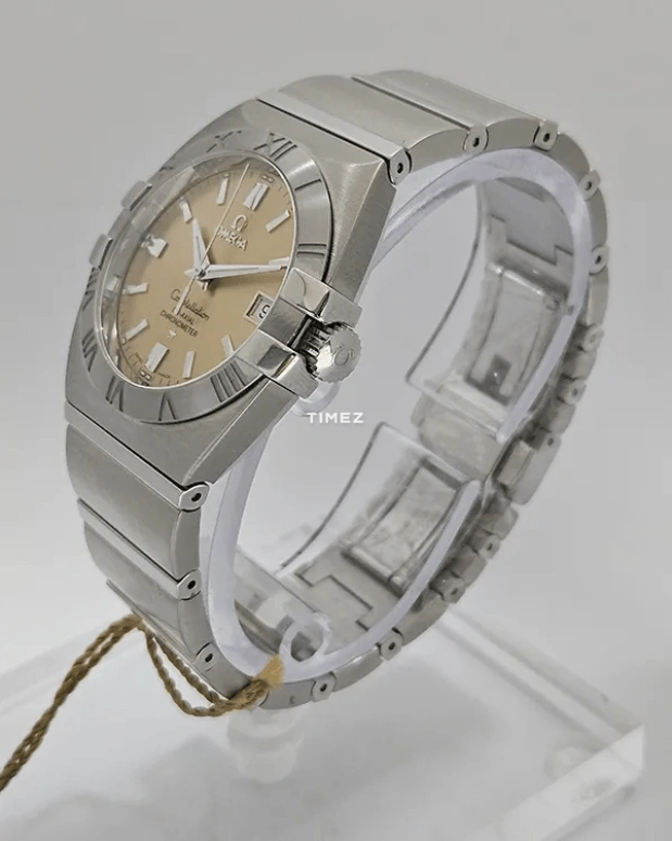 Omega,Constellation 35mm,35mm,Stainless Steel,Yellow,Automatic,Day,48hours,1501,1501.10.00