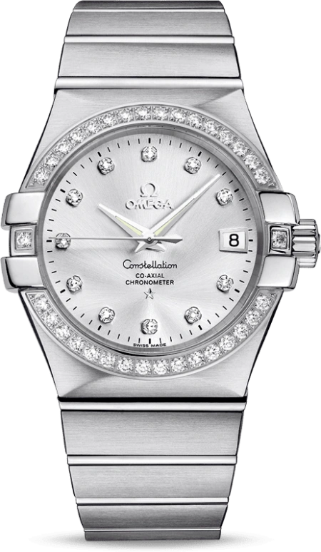Omega,Constellation 35mm,35mm,Stainless Steel,Silver,Automatic,Date,Co-Axial Escapement,123,123.15.35.20.52.001