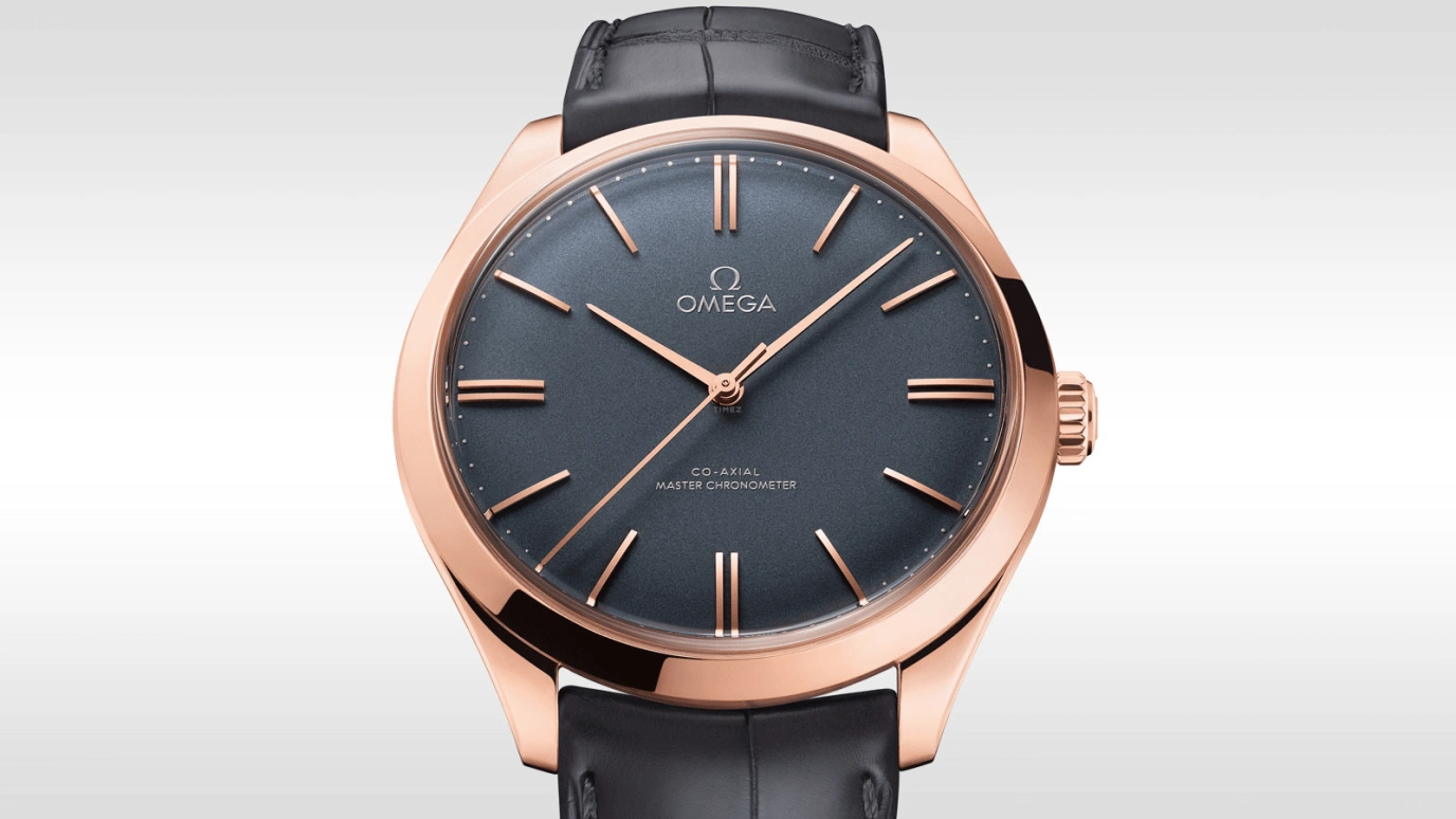 Omega,Trésor 40mm,40mm,Sedna Gold,Grey,Handwound,Co-Axial Escapement,72hours,435,435.53.40.21.06.001