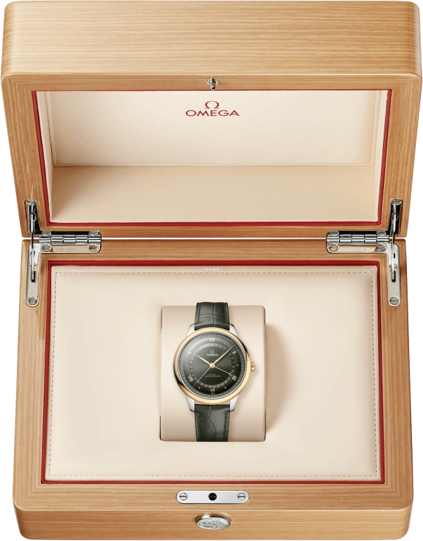 Omega,De Ville 42mm,42mm,Stainless Steel,Green,Automatic,Day,Anti-magnetic,434,434.23.42.22.10.001