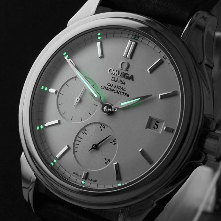 Omega,De Ville 38mm,38mm,Stainless Steel,Grey,Automatic,Day,Power Reserve Indicator,4832,4832.40.31