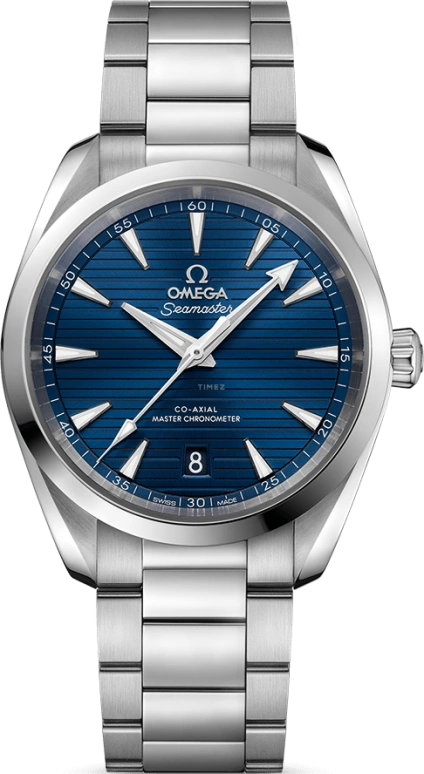 Omega,Aqua Terra 38mm,38mm,Stainless Steel,Blue,Automatic,Date,Co-Axial Escapement,220,220.10.38.20.03.001