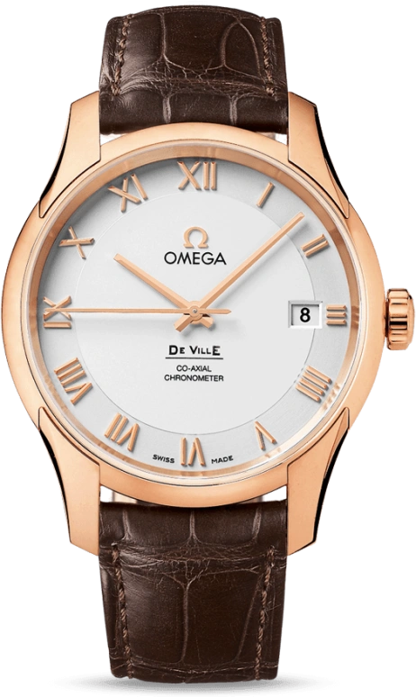 Omega,De Ville 41mm,41mm,Red Gold,Silver,Automatic,Date,Co-Axial Escapement,431,431.53.41.21.02.001