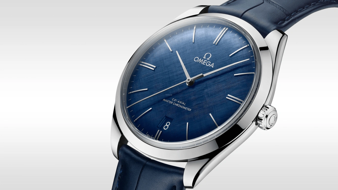 Omega,Trésor 40mm,40mm,Stainless Steel,Blue,Handwound,Day,Co-Axial Escapement,Eddie Redmayne,435,435.13.40.21.03.001