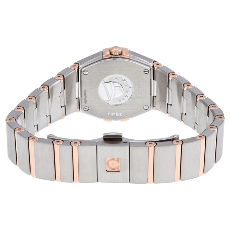 Omega,Constellation 24mm,24mm,Red Gold,Stainless Steel,Pink,Quartz,30000hours,In-house Caliber,123,123.20.24.60.57.003