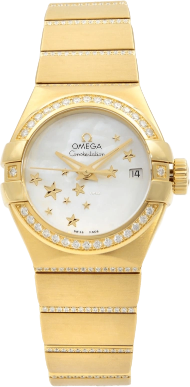 Omega,Constellation 27mm,27mm,Yellow Gold,White,Automatic,Day,50hours,123,123.55.27.20.05.002