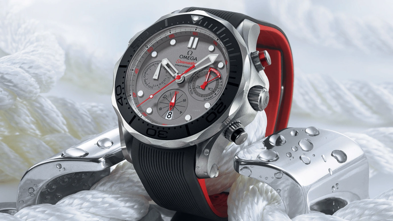 Omega,Seamaster Diver 300M 44mm,44mm,Titanium,Grey,Automatic,Chronograph,Date,Co-Axial Escapement,Column Wheel,52hours,In-house Caliber,212,212.92.44.50.99.001