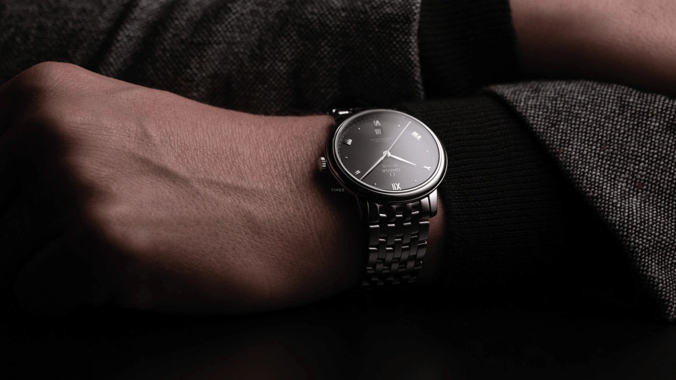 Omega,De Ville 39.50mm,39.50mm,Stainless Steel,Black,Automatic,Date,Co-Axial Escapement,424,424.10.40.20.01.002