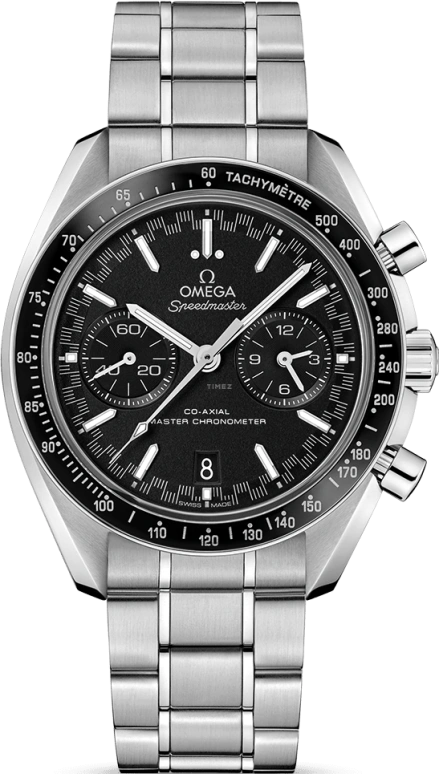 Omega,Speedmaster (Non-Moonwatch) 44.25mm,44.25mm,Stainless Steel,Black,Automatic,Chronograph,Date,Co-Axial Escapement,Column Wheel,60hours,In-house Caliber,329,329.30.44.51.01.001