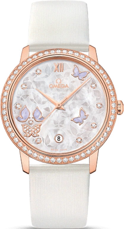 Omega,De Ville 36.80mm,36.80mm,Red Gold,White,Automatic,Date,Co-Axial Escapement,424,424.57.37.20.55.003