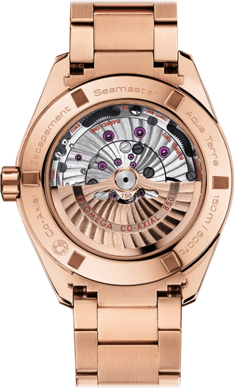 Omega,Aqua Terra 41.50mm,41.50mm,Red Gold,Grey,Automatic,Date,Co-Axial Escapement,231,231.50.42.21.06.001