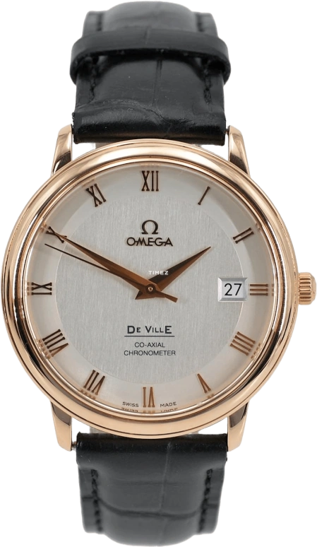 Omega,De Ville 36.50mm,36.50mm,Red Gold,Silver,Automatic,Day,48hours,4678,4678.31.02