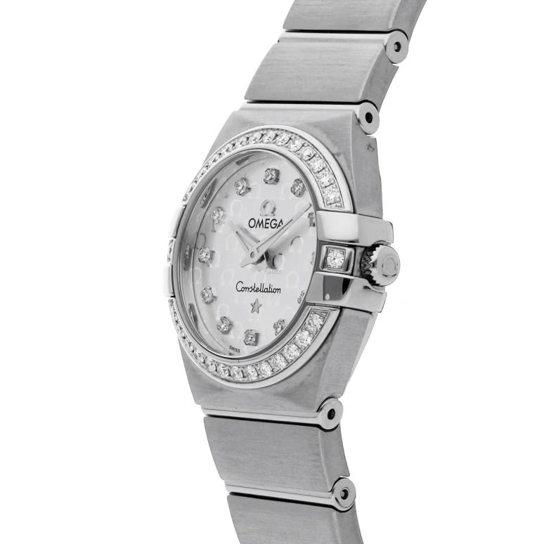Omega,Constellation 24mm,24mm,Stainless Steel,Silver,Quartz,30000hours,In-house Caliber,123,123.15.24.60.52.001