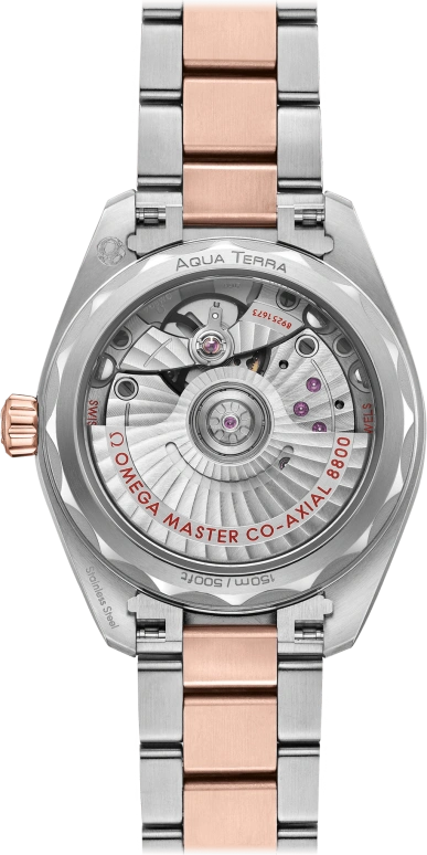 Omega,Aqua Terra 34mm,34mm,Sedna Gold,Stainless Steel,Grey,Automatic,Date,Co-Axial Escapement,220,220.25.34.20.59.001