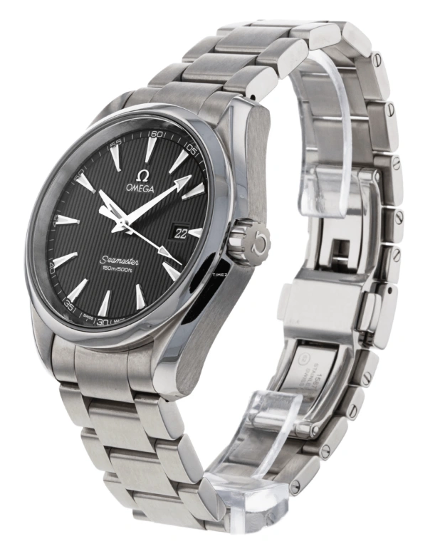 Omega,Aqua Terra 38.50mm,38.50mm,Stainless Steel,Grey,Quartz,Day,26280hours,231,231.10.39.61.06.001