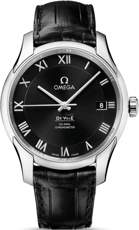 Omega,De Ville 41mm,41mm,Stainless Steel,Black,Automatic,Date,Co-Axial Escapement,431,431.13.41.21.01.001