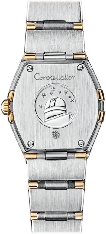Omega,Constellation 27mm,27mm,Yellow Gold,Stainless Steel,White,Quartz,30000hours,In-house Caliber,123,123.25.27.60.55.004