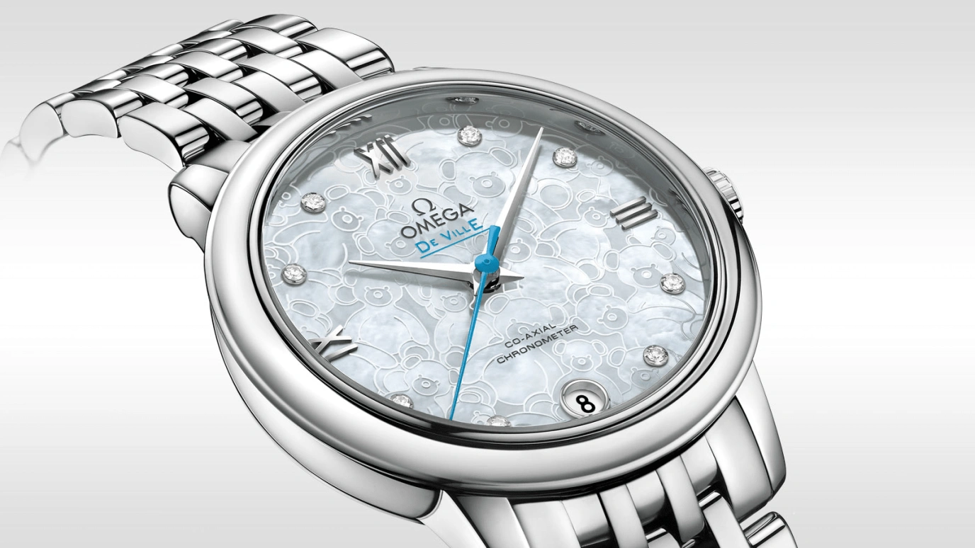 Omega,De Ville 32.70mm,32.70mm,Stainless Steel,White,Automatic,Date,Co-Axial Escapement,424,424.10.33.20.55.004