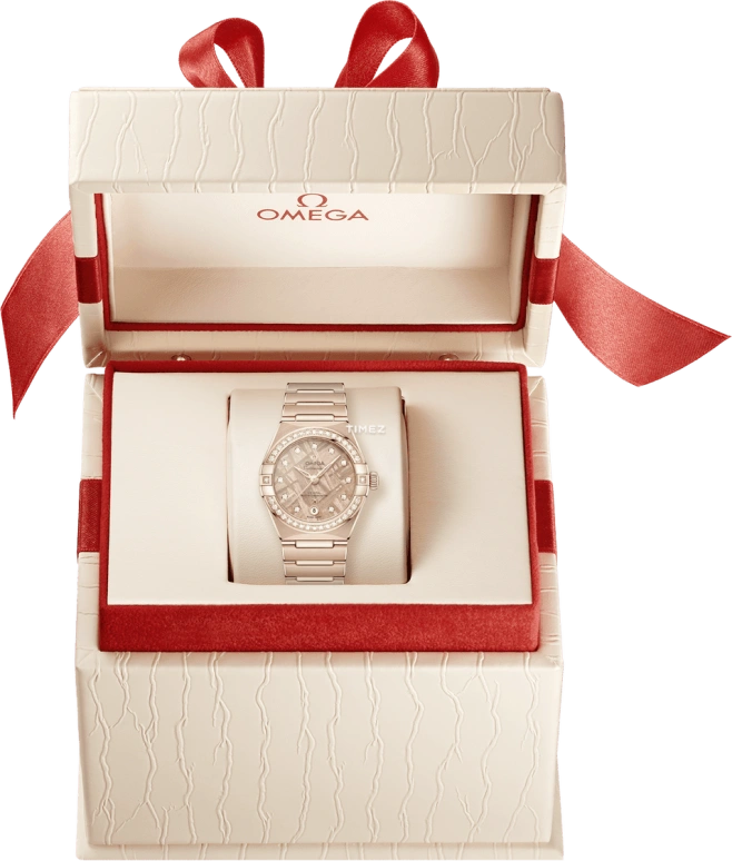 Omega,Constellation 29mm,29mm,Sedna Gold,Pink Red,Automatic,Day,50hours,131,131.55.29.20.99.006