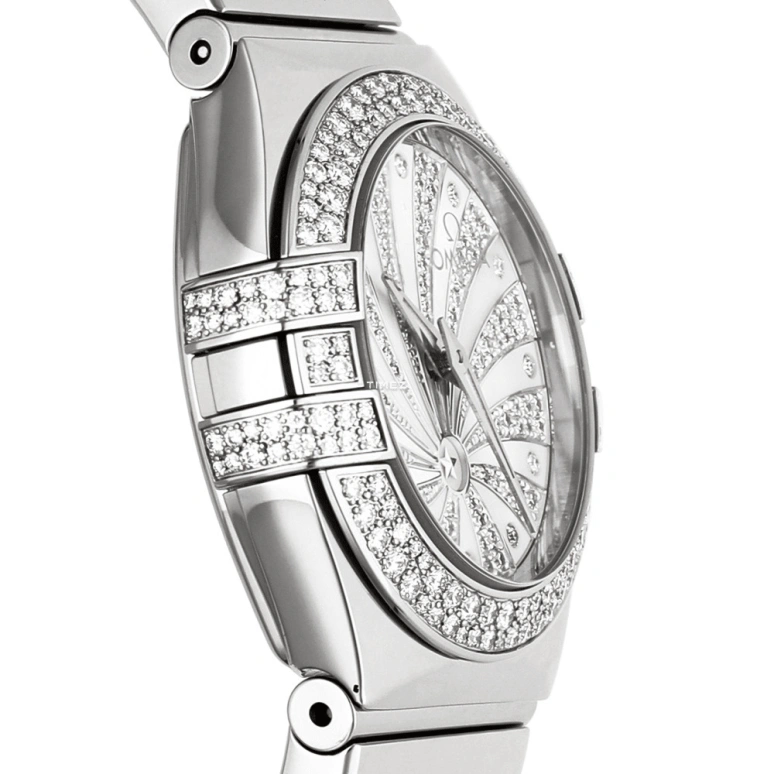 Omega,Constellation 24mm,24mm,White Gold,Silver,Quartz,30000hours,In-house Caliber,123,123.55.24.60.55.014