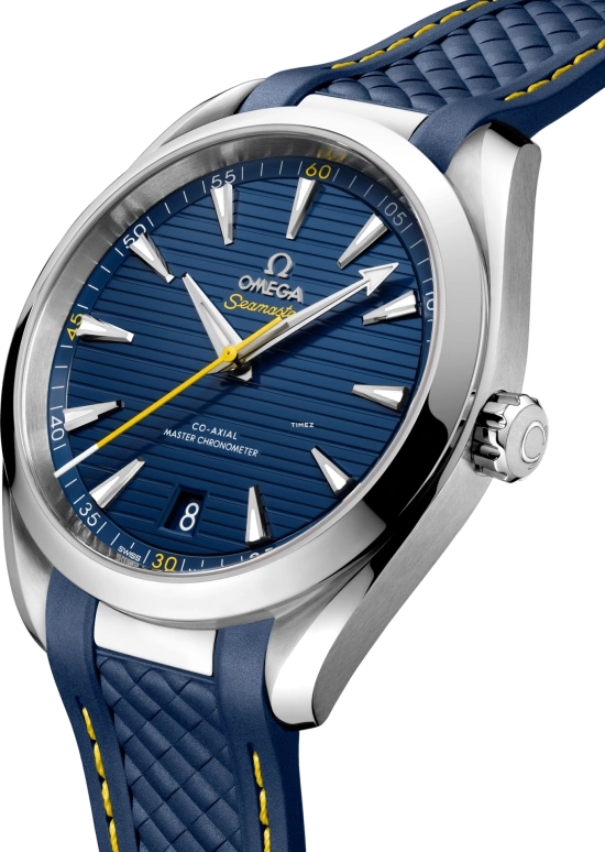 Omega,Aqua Terra 41mm,41mm,Stainless Steel,Blue,Automatic,Day,Anti-magnetic,220,220.12.41.21.03.009