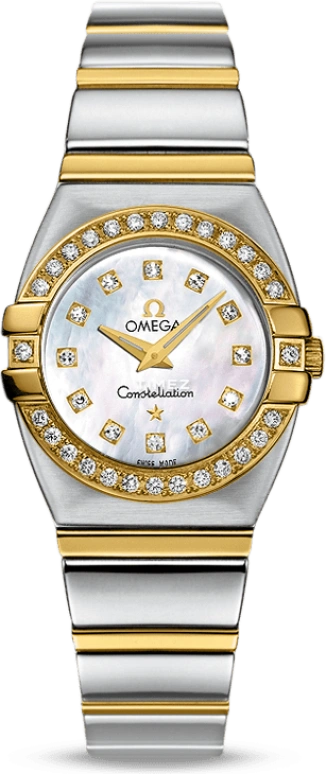 Omega,Constellation 24mm,24mm,Stainless Steel,Silver White,Quartz,30000hours,In-house Caliber,1389,1389.75.00