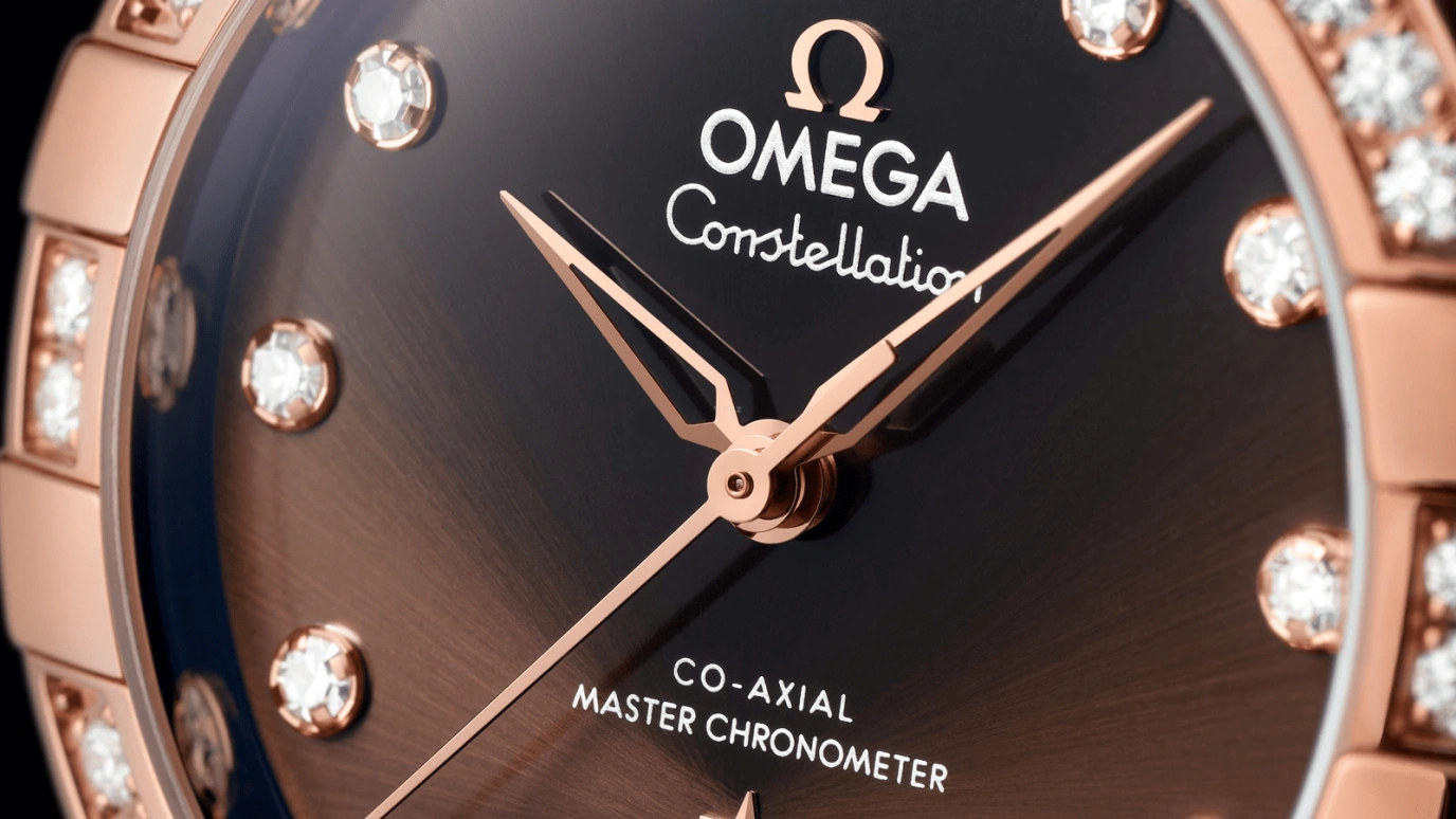 Omega,Constellation 36mm,36mm,Sedna Gold,Stainless Steel,Brown,Automatic,Date,Co-Axial Escapement,131,131.28.36.20.63.001