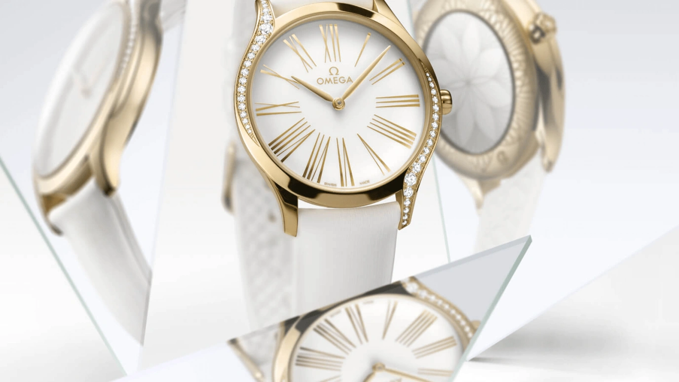 Omega,Trésor 36mm,36mm,Moonshine Gold,White,Quartz,Day,Zodiac Indications,428,428.57.36.60.04.001
