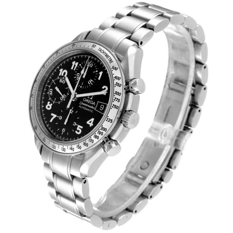 Omega,Speedmaster 39mm,39mm,Stainless Steel,Black,Automatic,Chronograph,Day,3513,3513.52.00