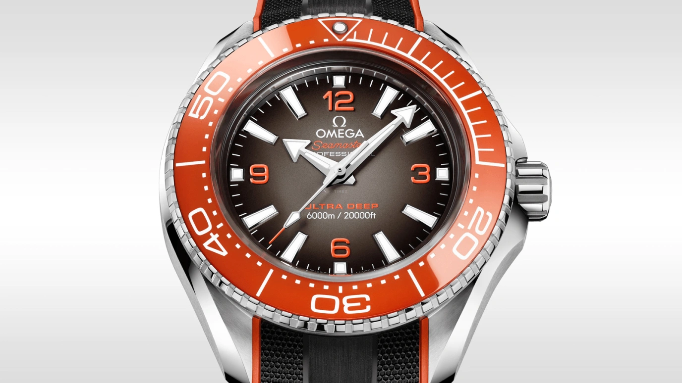Omega,Seamaster Planet Ocean 45.50mm,45.50mm,Titanium,Ceramic,Stainless Steel,Grey,Automatic,Co-Axial Escapement,60hours,215,215.32.46.21.06.001