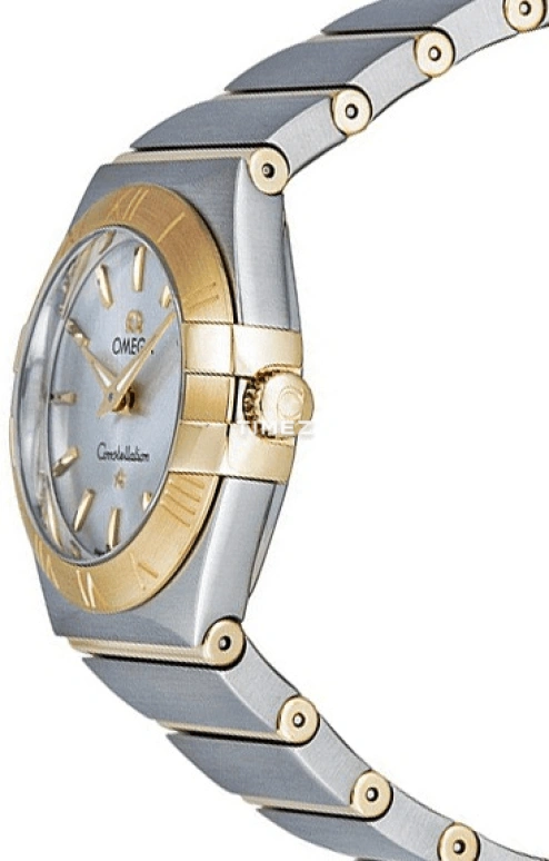 Omega,Constellation 27mm,27mm,Yellow Gold,Stainless Steel,Silver,Quartz,30000hours,In-house Caliber,123,123.20.27.60.02.002